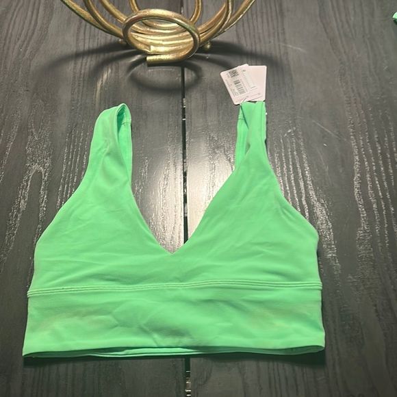 lululemon Align V-Neck Bra Light Support, A/B Cup Pistachio Green Size 6 - Picture 12 of 16